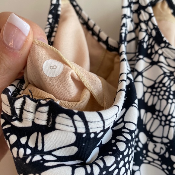 Lululemon Power Y lined Tank in Glacier Lace pattern - Picture 7 of 7